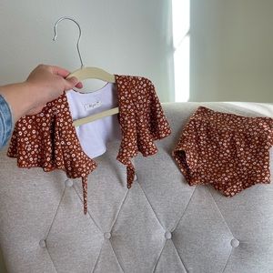 Khloe Jean Audrey Tie Crop Set